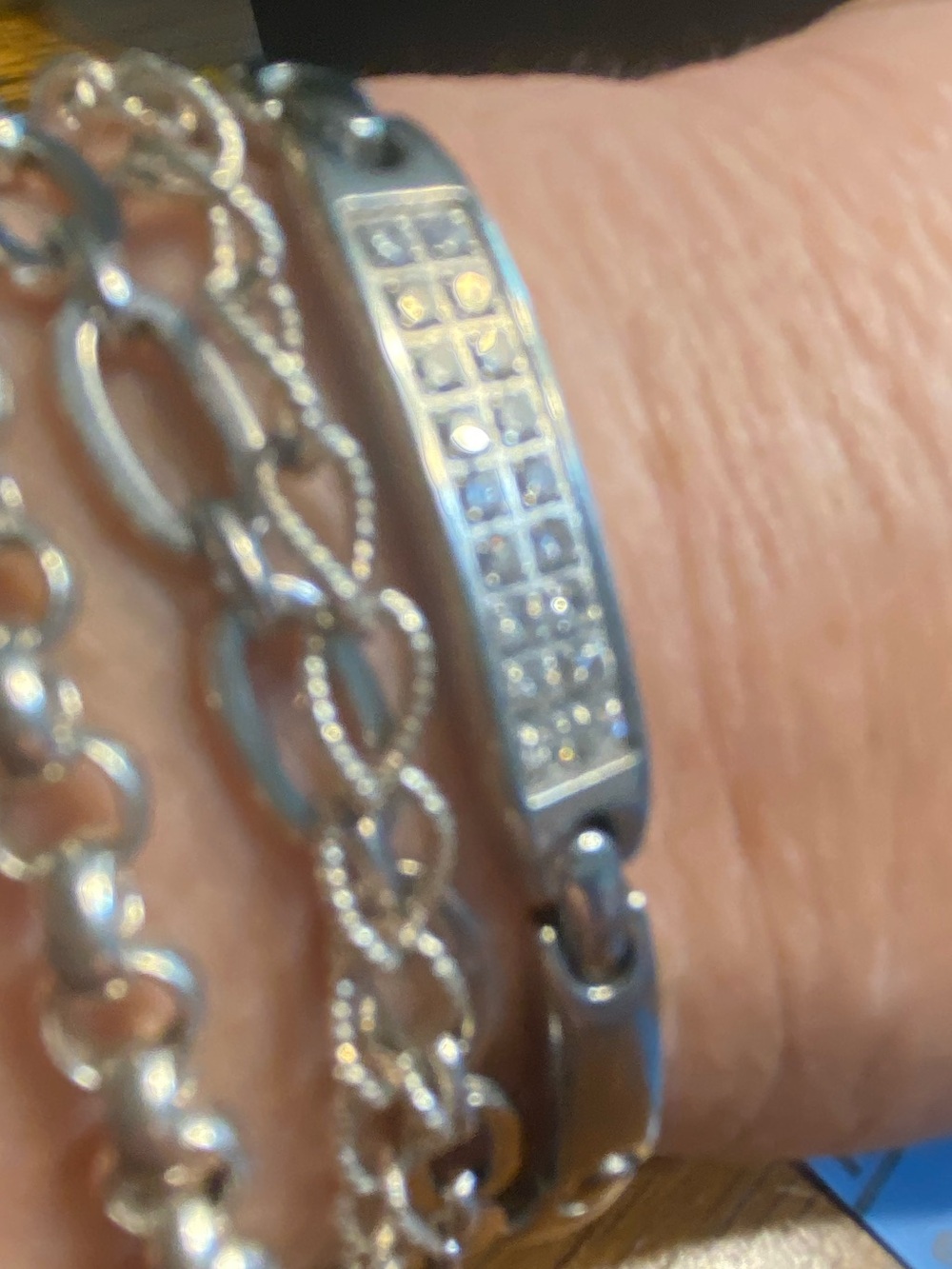 Sabona of London Women's Pavé Gem Stainless Steel Magnetic Bracelet